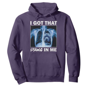 Funny I Got That Dawg In Me Xray Pitbull Meme Hoodie TS09 Purple Print Your Wear