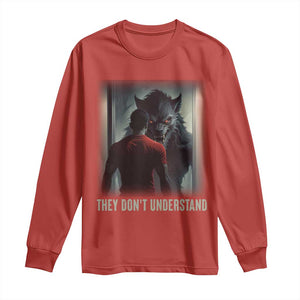 Alpha Wolf They Don't Understand Long Sleeve Shirt TS09 Red Print Your Wear