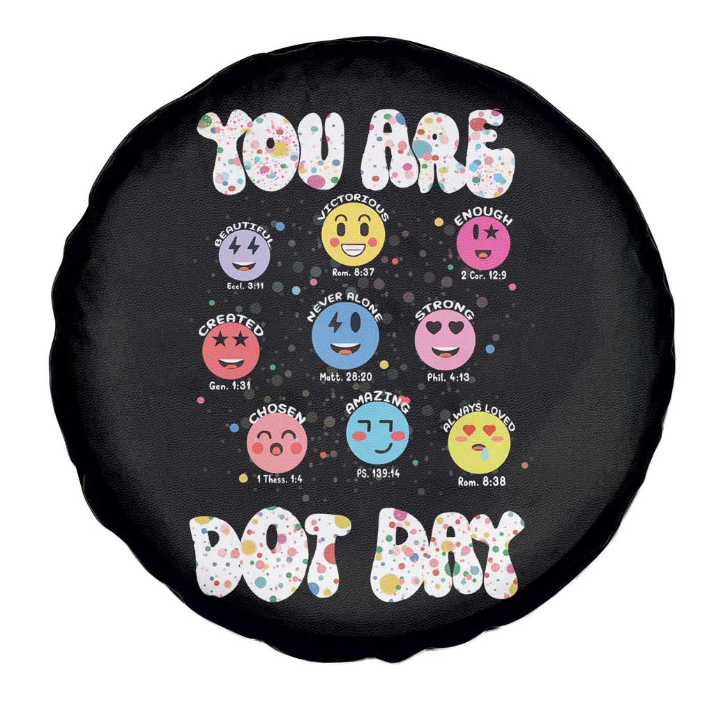 Christian Hippie Face You Are Dot Day Spare Tire Cover TS09 Print Your Wear