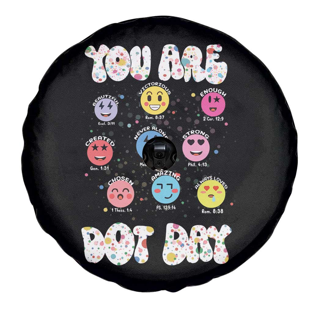 Christian Hippie Face You Are Dot Day Spare Tire Cover TS09 Print Your Wear