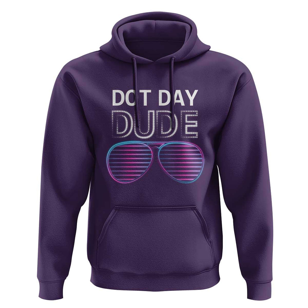 Dot Day Dude Hoodie Cool Dot Sunglass TS09 Purple Print Your Wear