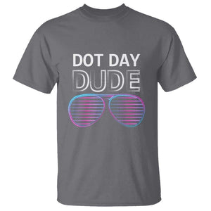 Dot Day Dude T Shirt Cool Dot Sunglass TS09 Charcoal Print Your Wear