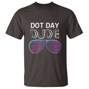 Dot Day Dude T Shirt Cool Dot Sunglass TS09 Dark Chocolate Print Your Wear