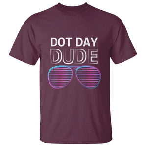 Dot Day Dude T Shirt Cool Dot Sunglass TS09 Maroon Print Your Wear