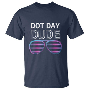 Dot Day Dude T Shirt Cool Dot Sunglass TS09 Navy Print Your Wear