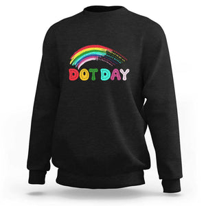 Rainbow Happy Dot Day Sweatshirt TS09 Black Print Your Wear