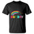 Rainbow Happy Dot Day T Shirt TS09 Black Print Your Wear