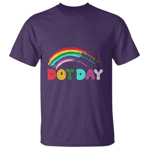 Rainbow Happy Dot Day T Shirt TS09 Purple Print Your Wear