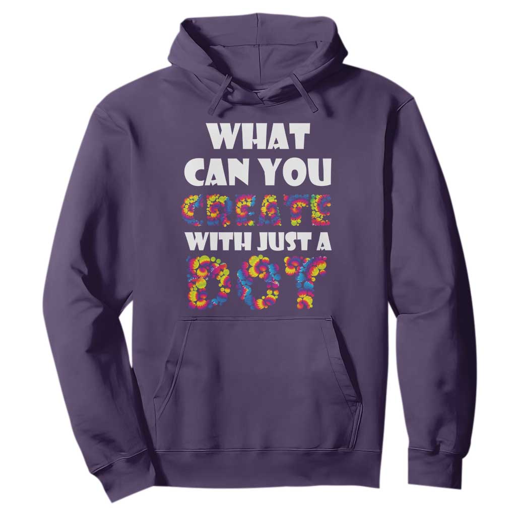 Happy Dot Day Hoodie What Can You Create With Just A Dot TS09 Purple Print Your Wear
