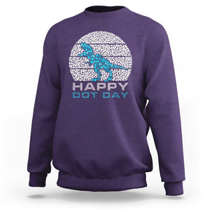 Happy Dot Day Funny Dinosaur Sweatshirt TS09 Purple Print Your Wear