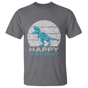 Happy Dot Day Funny Dinosaur T Shirt TS09 Charcoal Print Your Wear