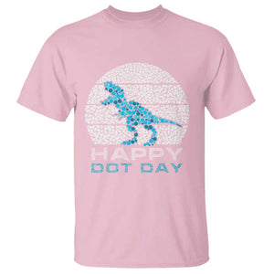 Happy Dot Day Funny Dinosaur T Shirt TS09 Light Pink Print Your Wear