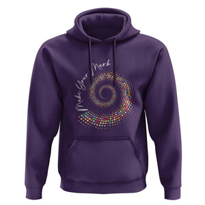 Dot Day Hoodie Make Your Mark Colorful Polka Dot TS09 Purple Print Your Wear