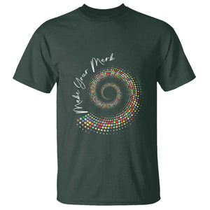 Dot Day T Shirt Make Your Mark Colorful Polka Dot TS09 Dark Forest Green Print Your Wear