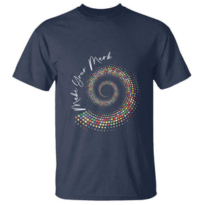 Dot Day T Shirt Make Your Mark Colorful Polka Dot TS09 Navy Print Your Wear