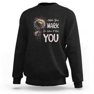 Dot Day Sweatshirt Make Your Mark And See Where It Takes TS09 Black Print Your Wear