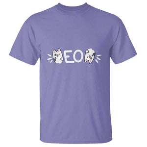 Cat Lover T Shirt Just Meow Meoow All Day TS09 Violet Print Your Wear