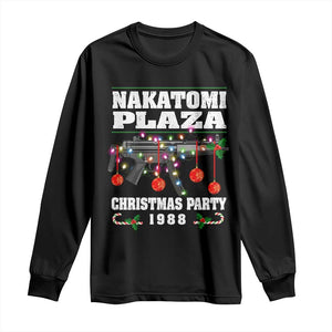 Christmas Nakatomi Plaza 1988 Long Sleeve Shirt Christmas Lights Machine Gun TS09 Black Print Your Wear