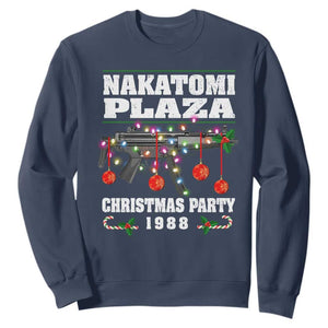 Christmas Nakatomi Plaza 1988 Sweatshirt Christmas Lights Machine Gun TS09 Navy Print Your Wear
