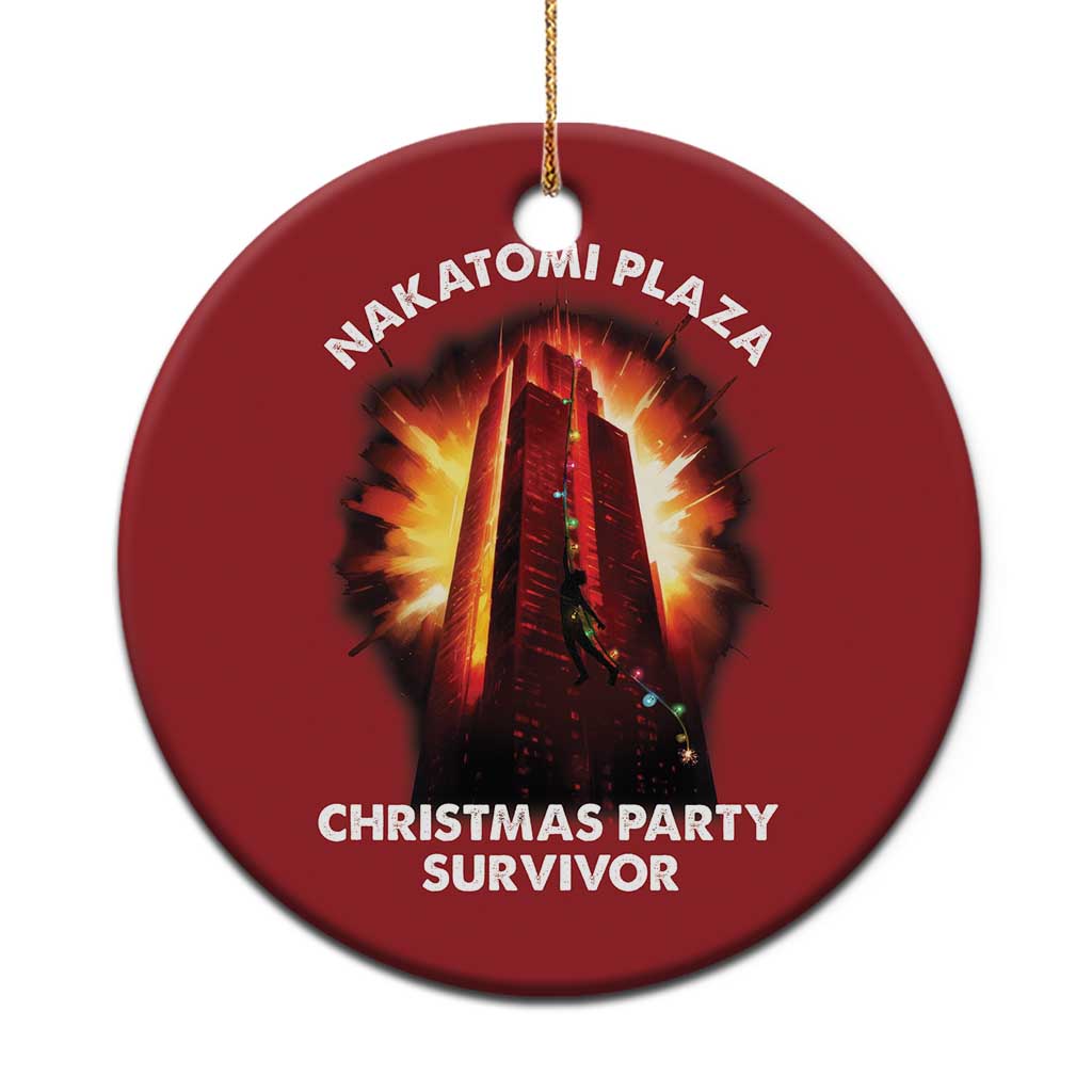 Nakatomi Plaza Christmas Party Survivor Christmas Ornament TS09 Print Your Wear