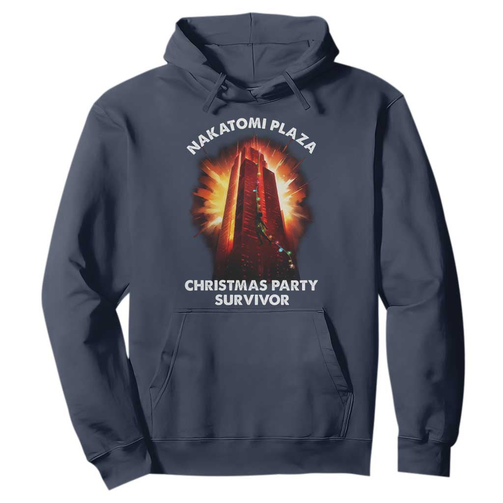 Nakatomi Plaza Christmas Party Survivor Hoodie TS09 Navy Print Your Wear