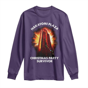 Nakatomi Plaza Christmas Party Survivor Long Sleeve Shirt TS09 Purple Print Your Wear