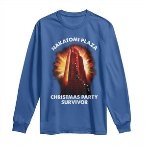 Nakatomi Plaza Christmas Party Survivor Long Sleeve Shirt TS09 Royal Blue Print Your Wear