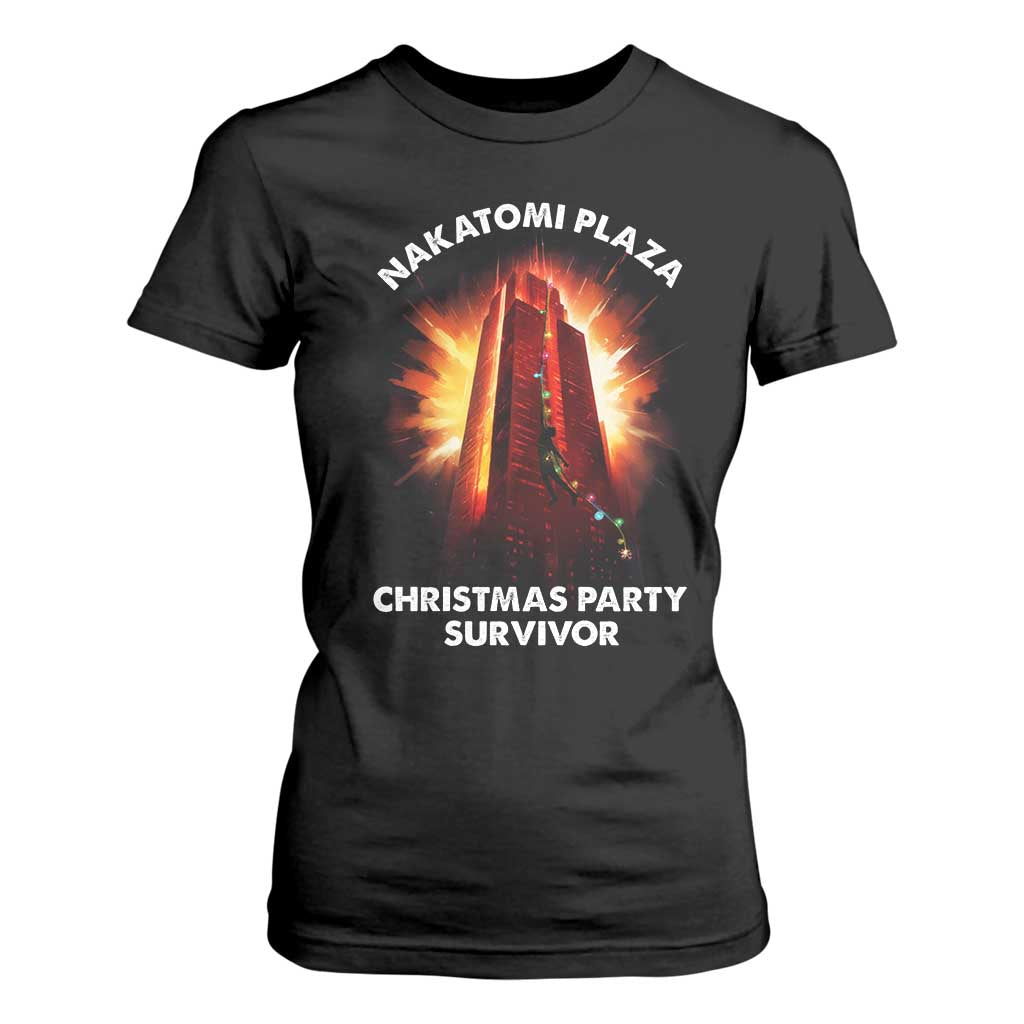 Nakatomi Plaza Christmas Party Survivor T Shirt For Women TS09 Black Print Your Wear