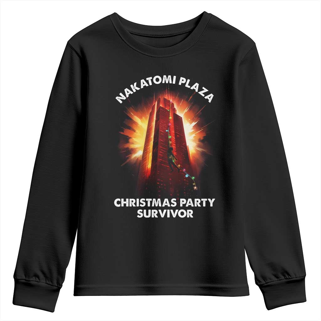 Nakatomi Plaza Christmas Party Survivor Youth Sweatshirt TS09 Black Print Your Wear