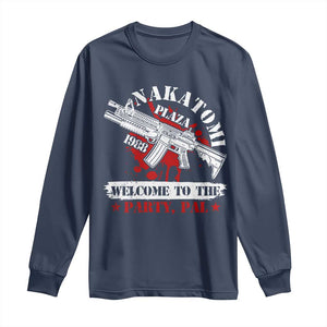 Christmas Nakatomi Plaza 1988 Long Sleeve Shirt Welcome To The Party Pal TS09 Navy Print Your Wear