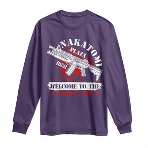 Christmas Nakatomi Plaza 1988 Long Sleeve Shirt Welcome To The Party Pal TS09 Purple Print Your Wear