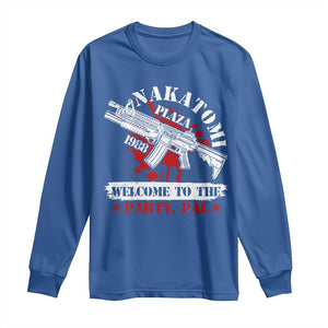 Christmas Nakatomi Plaza 1988 Long Sleeve Shirt Welcome To The Party Pal TS09 Royal Blue Print Your Wear