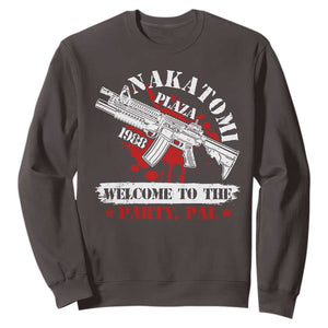 Christmas Nakatomi Plaza 1988 Sweatshirt Welcome To The Party Pal TS09 Dark Chocolate Print Your Wear