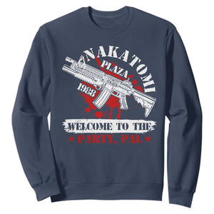 Christmas Nakatomi Plaza 1988 Sweatshirt Welcome To The Party Pal TS09 Navy Print Your Wear