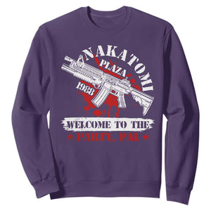 Christmas Nakatomi Plaza 1988 Sweatshirt Welcome To The Party Pal TS09 Purple Print Your Wear