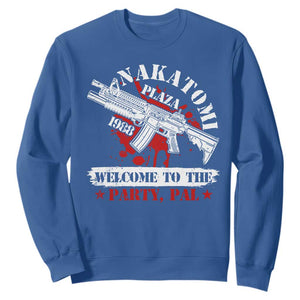 Christmas Nakatomi Plaza 1988 Sweatshirt Welcome To The Party Pal TS09 Royal Blue Print Your Wear