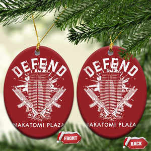 Funny Christmas Defend Nakatomi Plaza Christmas Ornament TS09 Oval Red Print Your Wear