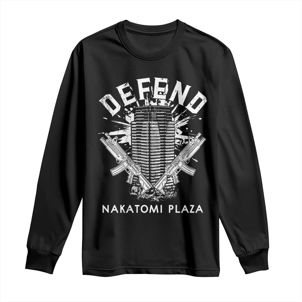 Defend Nakatomi Plaza Funny Christmas Long Sleeve Shirt TS09 Black Print Your Wear