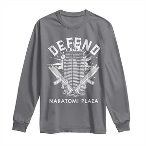 Defend Nakatomi Plaza Funny Christmas Long Sleeve Shirt TS09 Charcoal Print Your Wear