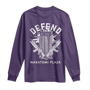 Defend Nakatomi Plaza Funny Christmas Long Sleeve Shirt TS09 Purple Print Your Wear