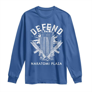 Defend Nakatomi Plaza Funny Christmas Long Sleeve Shirt TS09 Royal Blue Print Your Wear