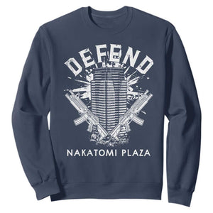 Defend Nakatomi Plaza Funny Christmas Sweatshirt TS09 Navy Print Your Wear