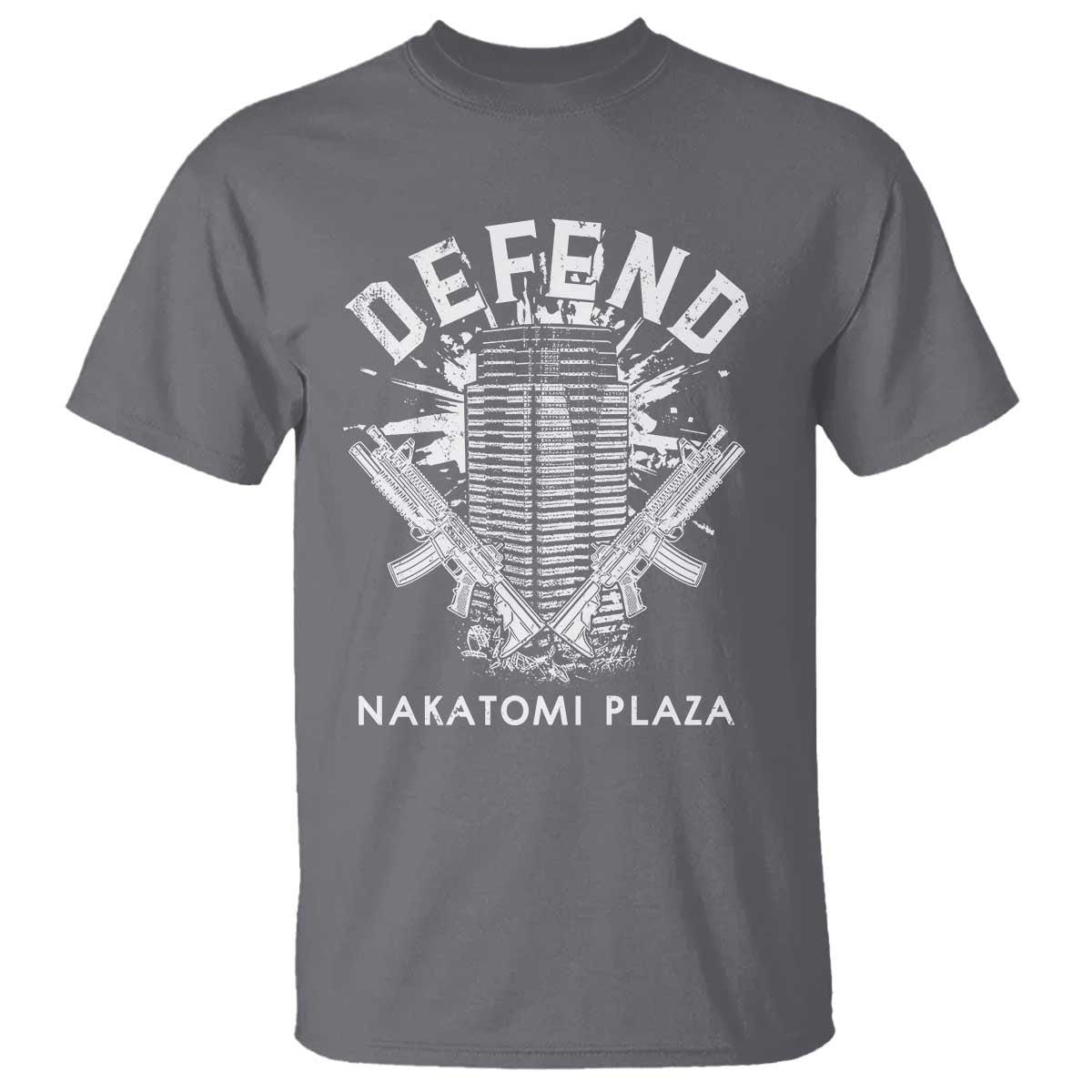 Defend Nakatomi Plaza Funny Christmas T Shirt TS09 Charcoal Print Your Wear