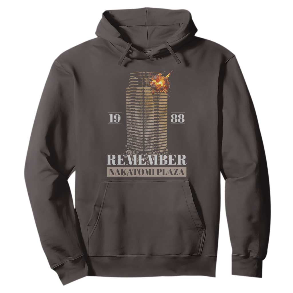 Remember Nakatomi Plaza 1988 Hoodie TS09 Dark Chocolate Print Your Wear