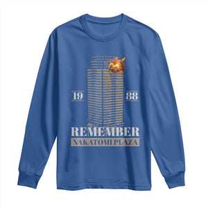 Remember Nakatomi Plaza 1988 Long Sleeve Shirt TS09 Royal Blue Print Your Wear