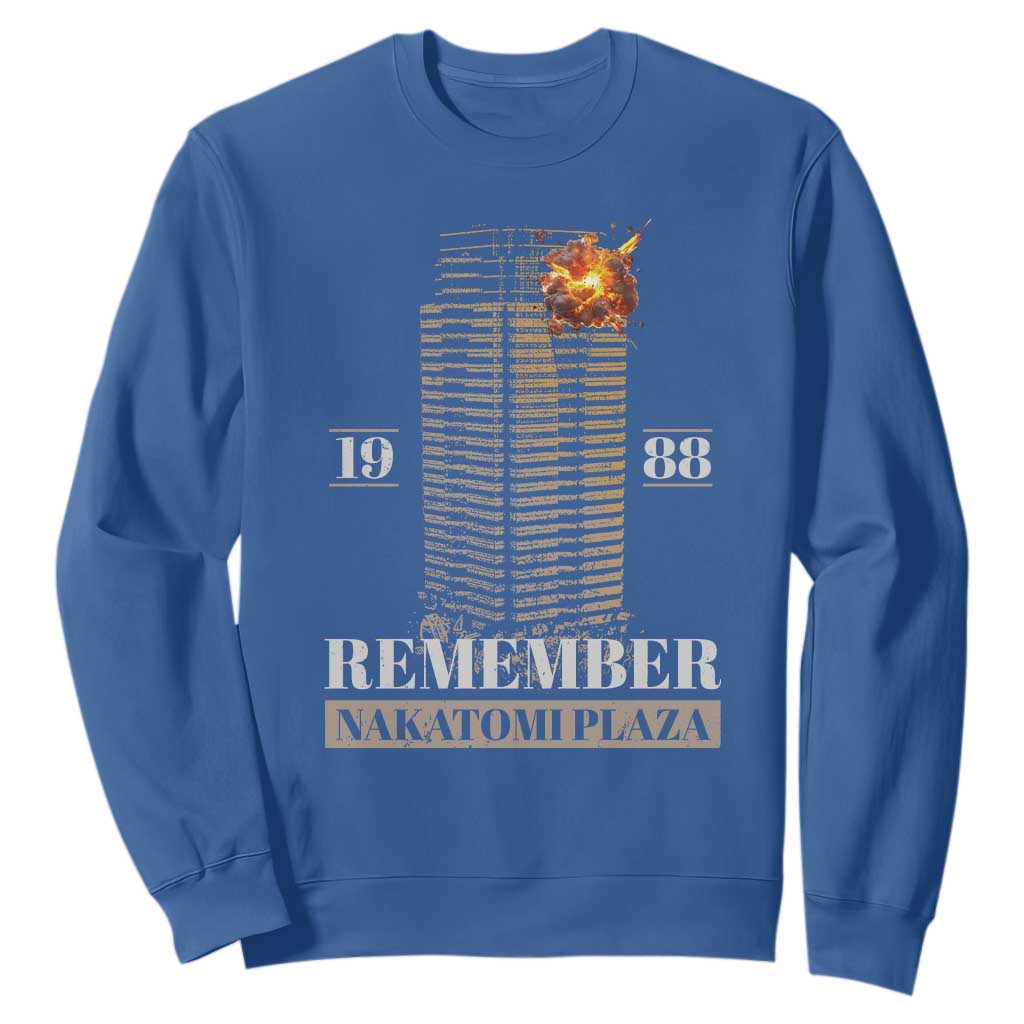 Remember Nakatomi Plaza 1988 Sweatshirt TS09 Royal Blue Print Your Wear