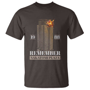 Remember Nakatomi Plaza 1988 T Shirt TS09 Dark Chocolate Print Your Wear