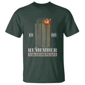 Remember Nakatomi Plaza 1988 T Shirt TS09 Dark Forest Green Print Your Wear