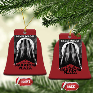 Never Forget Nakatomi Plaza 1988 Christmas Ornament TS09 Bell Flake Red Print Your Wear