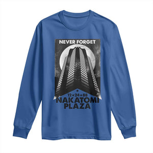 Never Forget Nakatomi Plaza 1988 Long Sleeve Shirt TS09 Royal Blue Print Your Wear